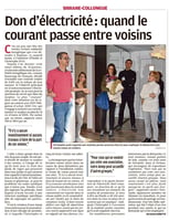 La Provence - Partage d'électricité entre voisins